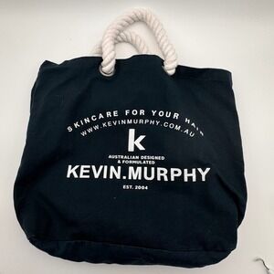 Kevin Murphy Black Canvas Tote Bag Rope Handle Skincare For Your Hair Promo